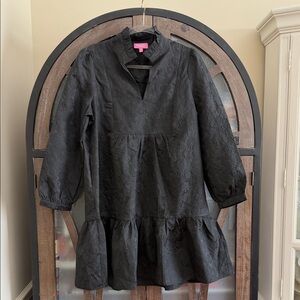 Sincerely Jules Black Textured Dress